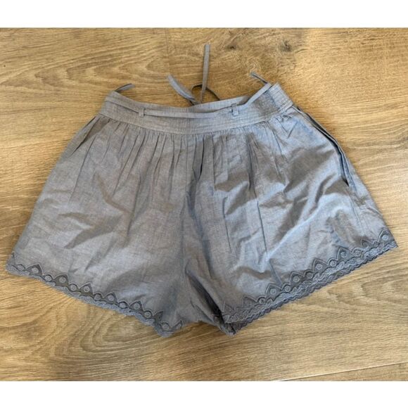 NWT Ulla Johnson Elowen Cotton Shorts in Chambray Blue Women's Sz. 6 - Picture 5 of 9